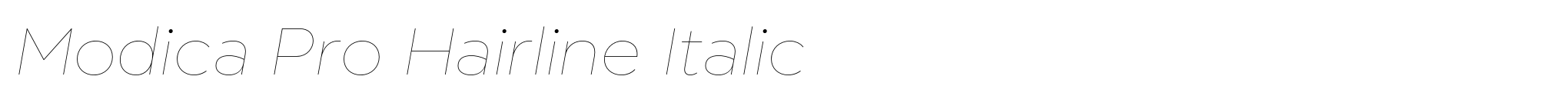 Modica Pro Hairline Italic image